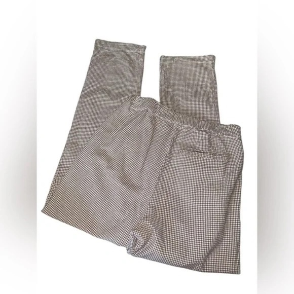 FREE PEOPLE Kate Plaid Straight Leg Pant in Brown & White in Size Small - Picture 6 of 8